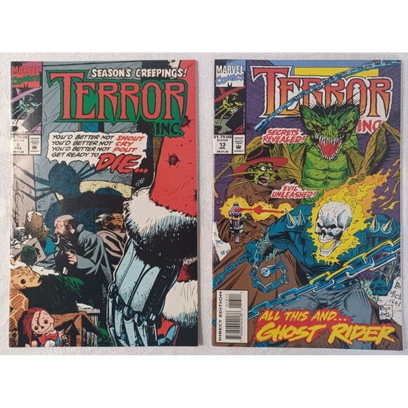 MARVEL COMICS TERROR INC. VOL. 1 ISSUE #8 & #13 1993 - Picture 1 of 9